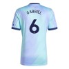 Maillot de Supporter Arsenal Gabriel 6 Troisième 2024-25 Pour Homme